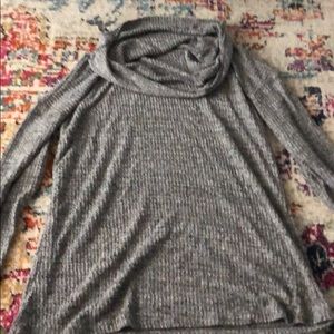 Cowl neck maternity sweater